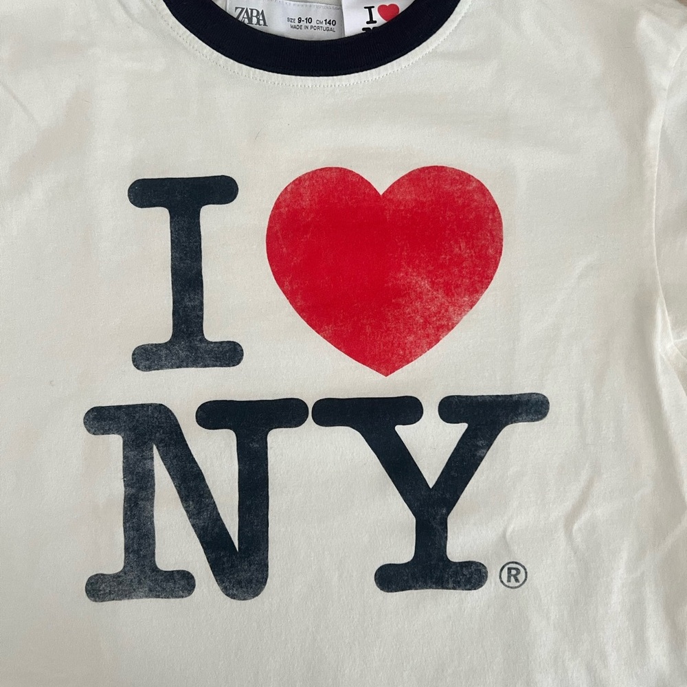 Zara Kids Cream I Love NY Tee